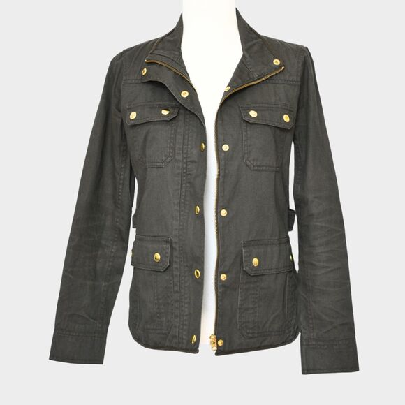 J.CREW Women's Olive Green Utility / Field Jacket Size XS - Picture 2 of 11